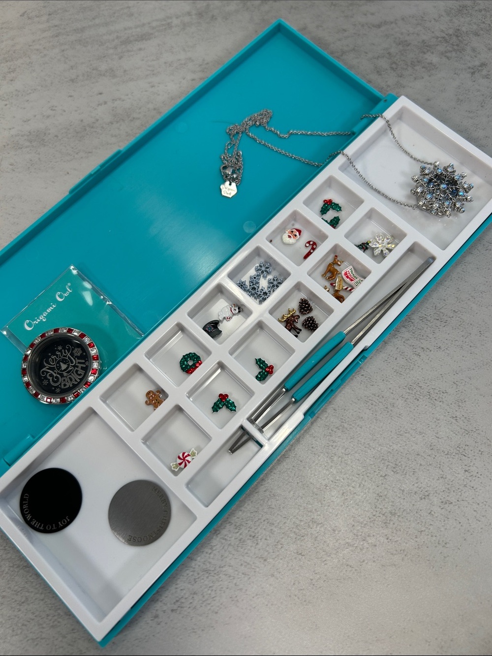Big Bundle of Origami Owl Charms Jewelry Kit with Silver Accents